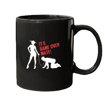 Discover Funny Grunge Game Over Mate Stag Night Party Mugs