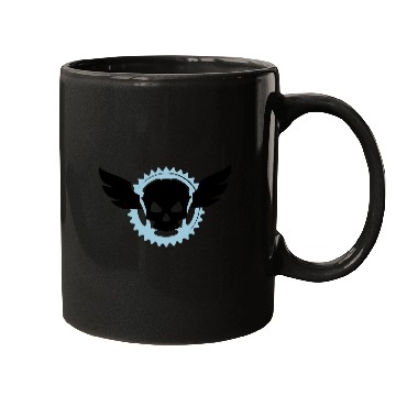 Discover skull bike Mugs