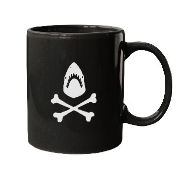 Discover Shark crossbones Mugs