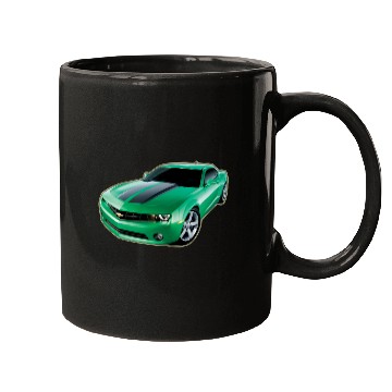 Discover GREEN CHEVY CAMARO Mugs