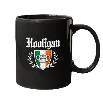 Discover Irish Hooligan Crest vintage distressed look Mugs