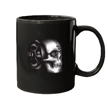 Discover Skull Barbell Plate Mugs