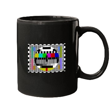 Discover TV Video Test Pattern Screen Mugs