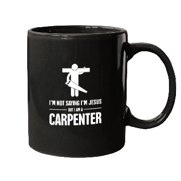 Discover Funny Christian Carpenter Jesus Graphic Mugs