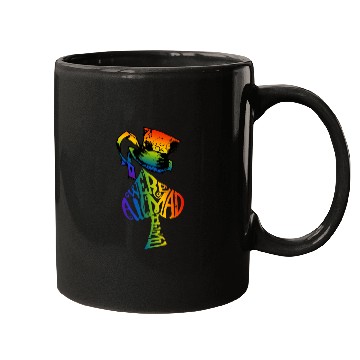 Discover Alice in Wonderland | Were All Mad Here | Mad Hatter | LGBT Rainbow Mugs