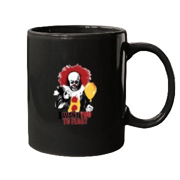 Discover Creepy Pennywise LIGHT Version Art Character Mugs