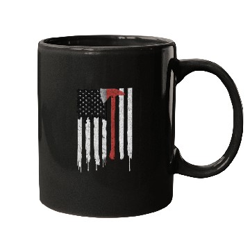 Discover Firefighter Dad Father Thin Red Line Election Gift Mugs