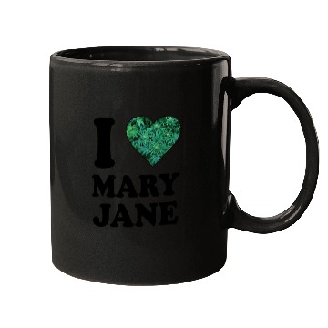 Discover I love mary jane weed hanf 420 gift ganja cannabis Mugs