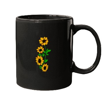 Discover sunflower flowers bunch bloom gift idea Mugs