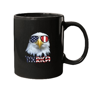 Discover American Eagle 4th July US Merica Election Gift Mugs