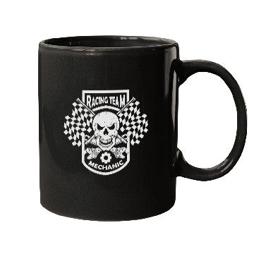 Discover racing team mechanic Mugs