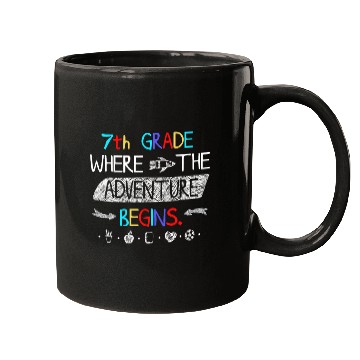 Discover 7th Grade Where the Adventure Begins Mugs