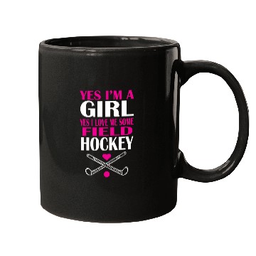 Discover Field hockey girl Mugs