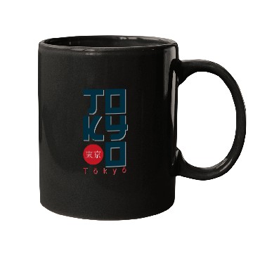 Discover Tokyo Mugs and apparel design effect print,