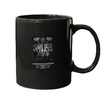 Discover Flight Deck Veteran "These Colors Don't Run" Mugs