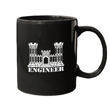 Discover US Army Engineer Branch Insignia Castle Veteran Gr Mugs