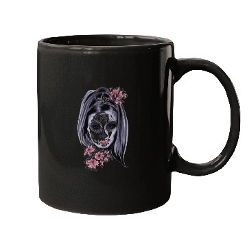 Discover mask zombie girl flower Mugs