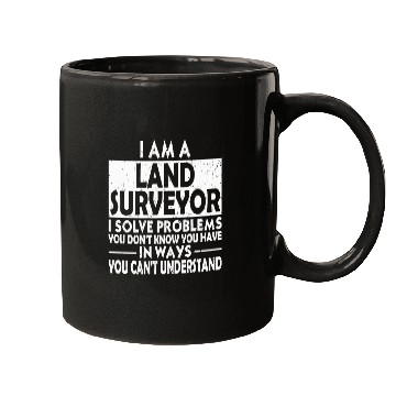 Discover Funny - funny land surveyor problem solving dist Mugs
