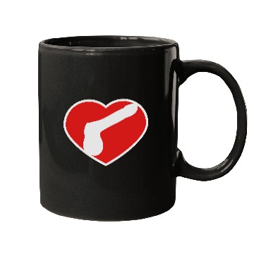 Discover logo i love heart gay gay cock lover penis big man Mugs