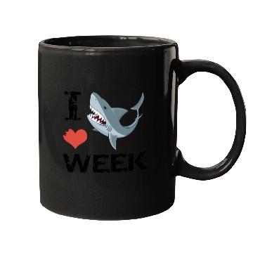 Discover i love shark week shark Mugs