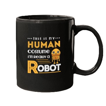 Discover Robot Human Costume Mugs