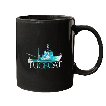 Discover Funny Tugboat - Ship Vessel Floating - Sailing Mugs