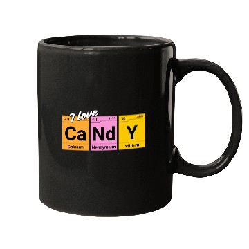 Discover Candy love periodic table of elements Mugs