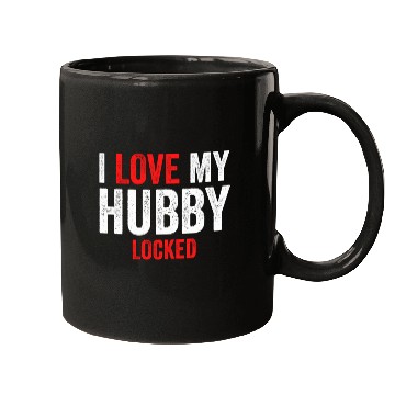 Discover I Love My Hubby Locked Mugs