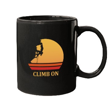 Discover climb on rock climbing Mugs