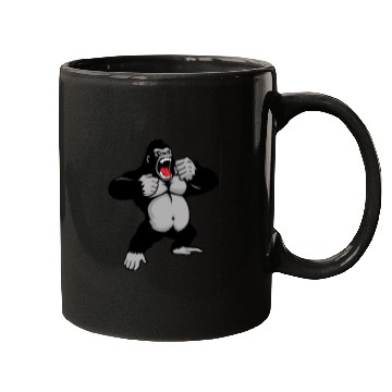 Discover Gorilla Standing, Gorilla Face, Monkey, Ape, Mugs