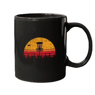 Discover Vintage Distressed Retro Frisbee Disc Golf Mugs