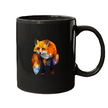Discover Geometric Nature Fox Mugs