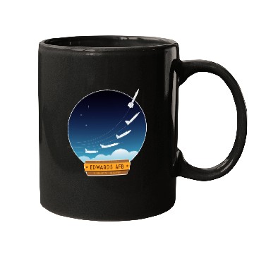 Discover Edwards Air Force Base - yellow and brown logo Mugs