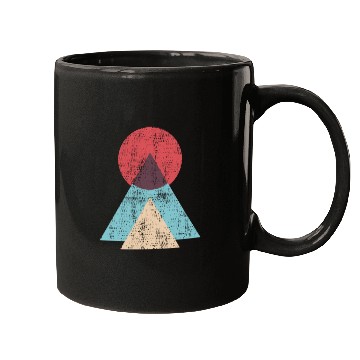 Discover Mountains Sun Nature Abstract Mugs