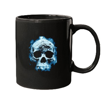 Discover Blue Flame Halloween Death Skull Mugs
