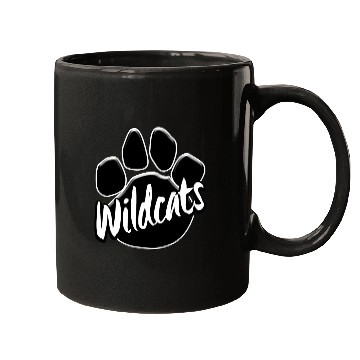 Discover Wildcats Paw Print Mascot School Pride Mugs