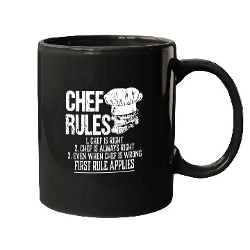 Discover chef rules chef is right chef is always right even Mugs