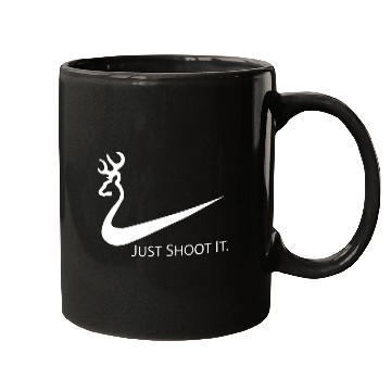 Discover Just Shoot Deer Hunting Mugs
