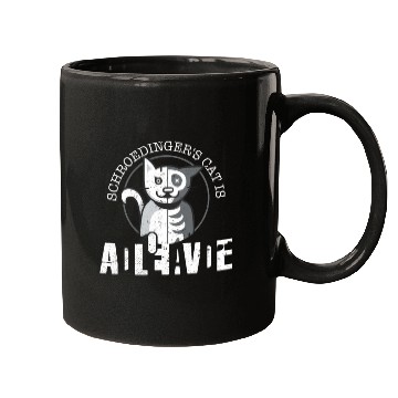 Discover Schrodingers Cat Is Dead and Alive - Funny Physics Mugs