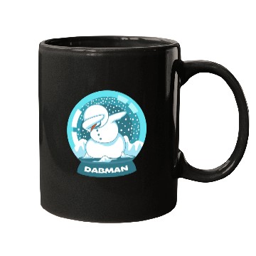 Discover Dab Dabbing Snowman Dancing Snow Globe Christmas Mugs