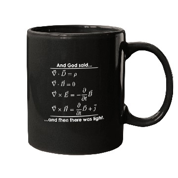 Discover God Said Then There was Light Science Religious Mugs