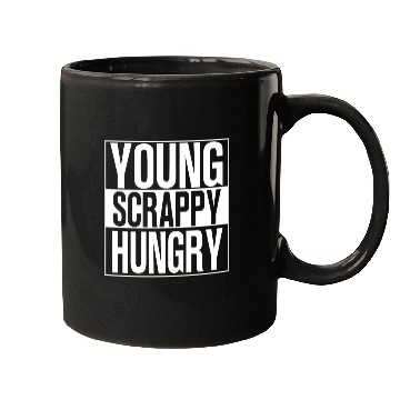 Discover young scrappy hungry black and white Mugs chef