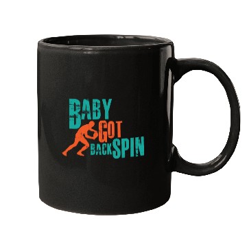 Discover I play table tennis with backspin and backhand Mugs