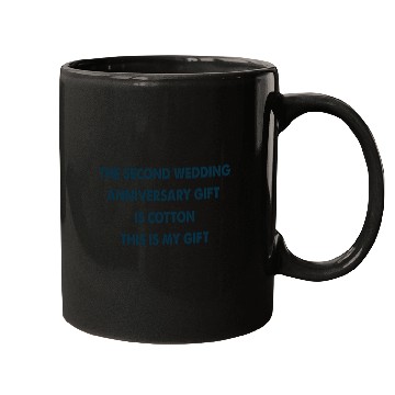 Discover the second wedding anniversary gift is cotton Mugs