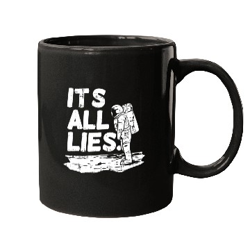 Discover Moon Landing Conspiracy Theory Illuminati Gift Mugs