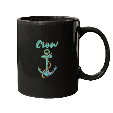 Discover Crew Anchor Nautical Mugs
