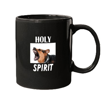 Discover Holy Spirit dog barking Mugs
