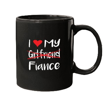 Discover I Heart My Fiance funny lover Valentine's Day Gift Mugs