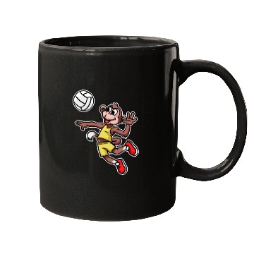 Discover Volleyball Monkey Sport Handball Active Sport Mugs