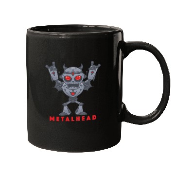 Discover Heavy Metal Robot Mugs